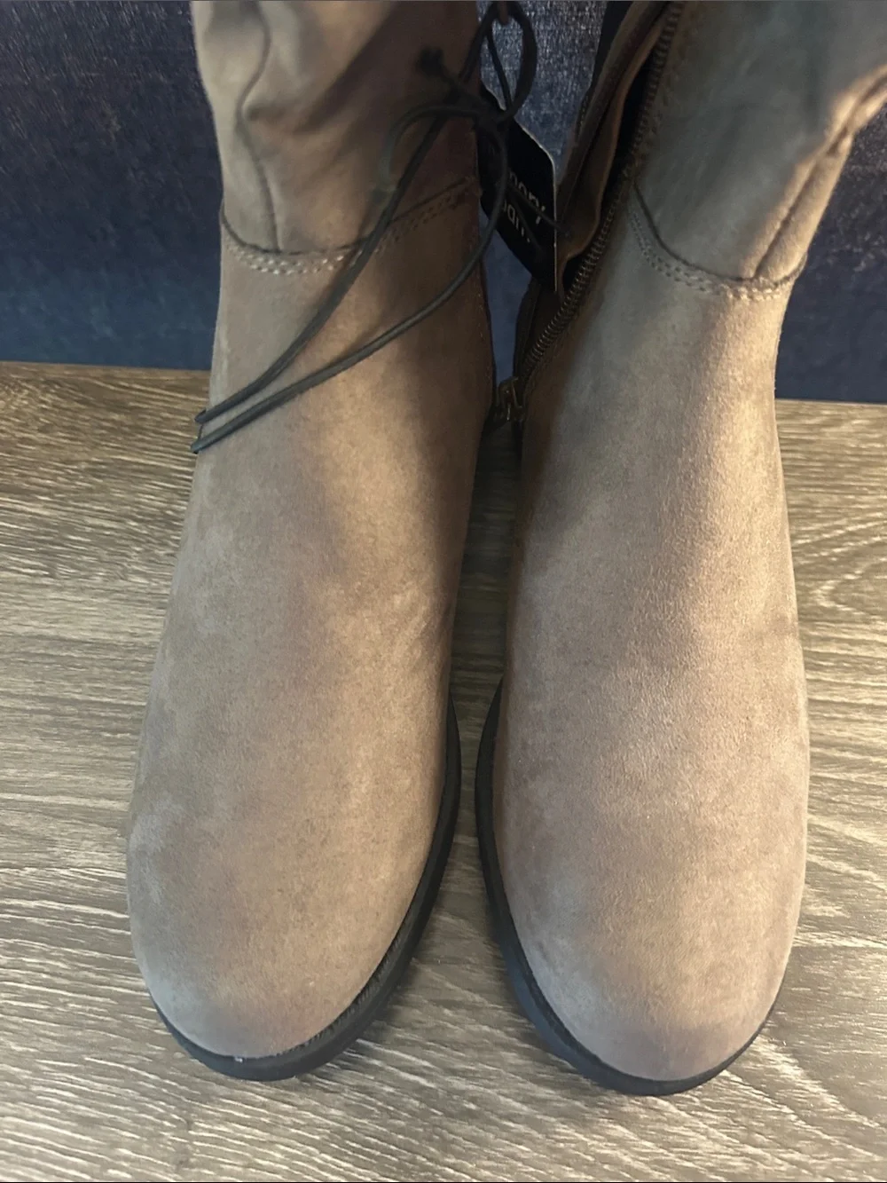 Arizona Jean Co - Tall Taupe Women's Riding Boots Size 6M
